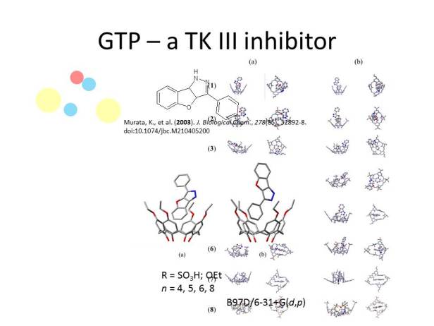 GTP was a small place to start (chemical space blocked due to animation lost in translation)